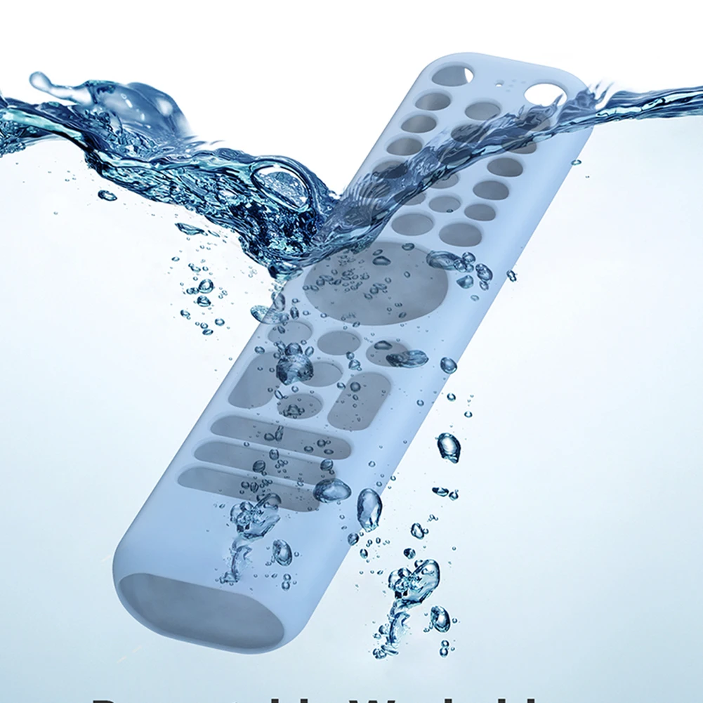 Silicone Remote Case for TCL RC716/RC833 GUB1 Protective Cover Anti-Slip Remote Cover Shockproof Protective Sleeve with Lanyard