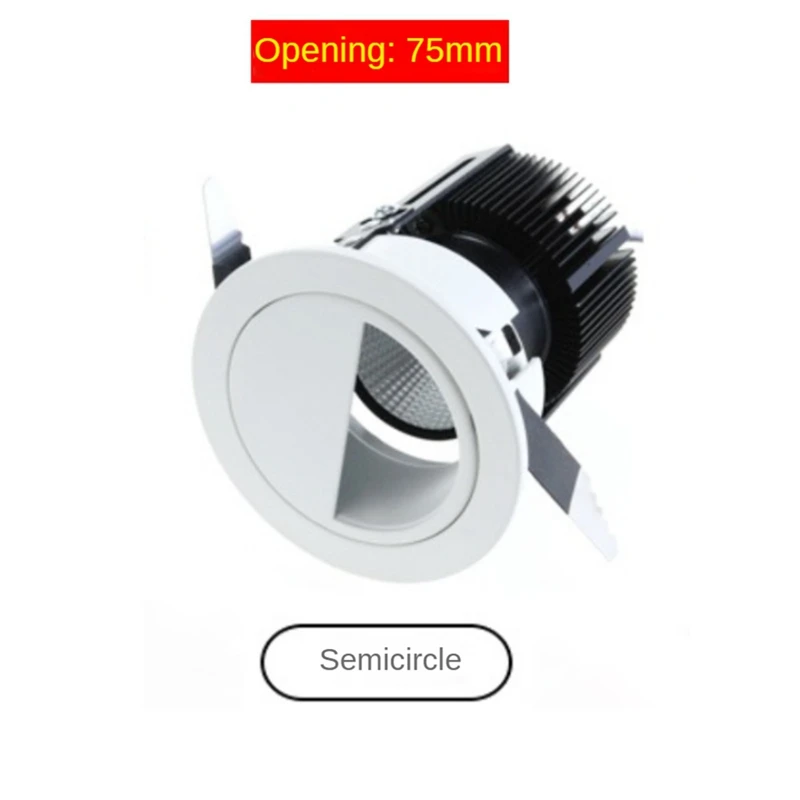 

LED Flush Mounted Ceiling Light 7W Ceiling Anti-Dazzle Ceiling Recessed Lights High Transmittance Flat Spotlight 6000K