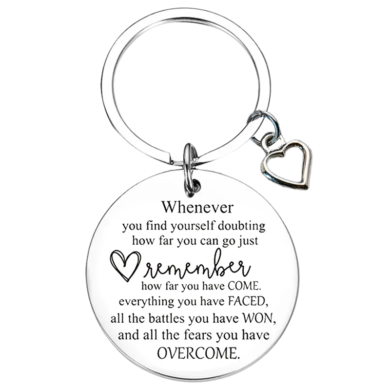 Cancer Inspirational Gift Keychain Cancer Survivors Gift Key Chain Pendant Cancer Awareness Gift