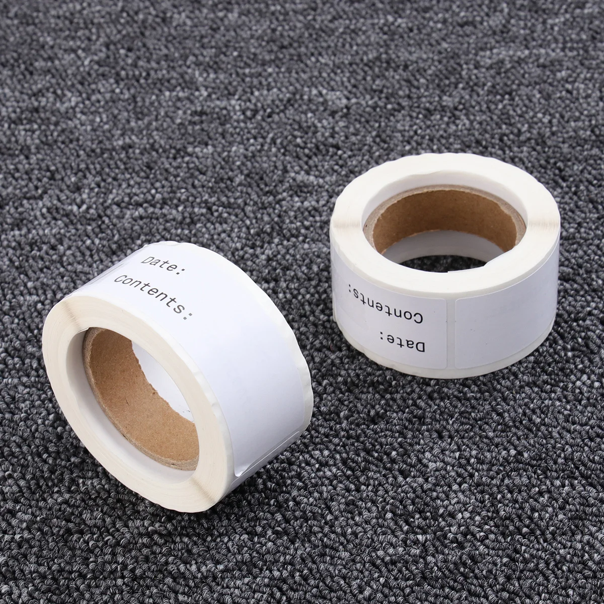 2 قطعة 2 لفات ملصقات للتسمية الغذائية الإنجليزية سجل تاريخ لصق Diy بها بنفسك مؤشر العلامات لتنظيم تخزين المطبخ ورق الحرف تسميات #5