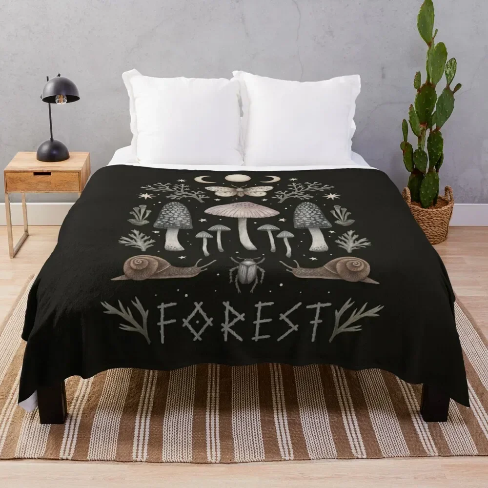 

Forest Anatomy No.1 Throw Blanket Year Round Soft Comfortable Blanket for Home