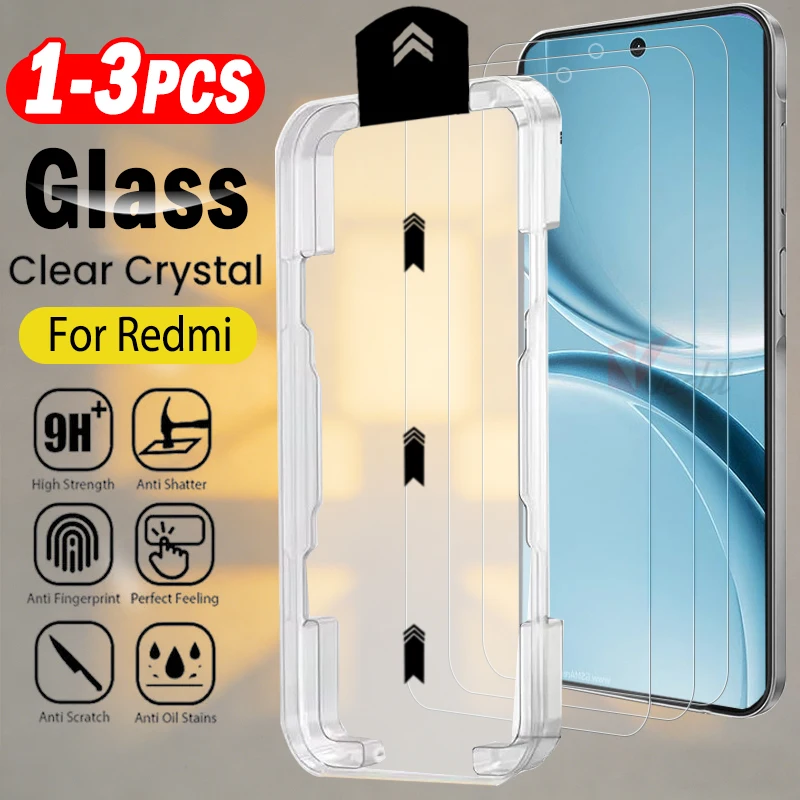 

1-3 шт. Защитное стекло для Redmi Turbo 5 3 4 Pro, простое в установке, безворсовая пленка для экрана Redmi Turbo 5 Max