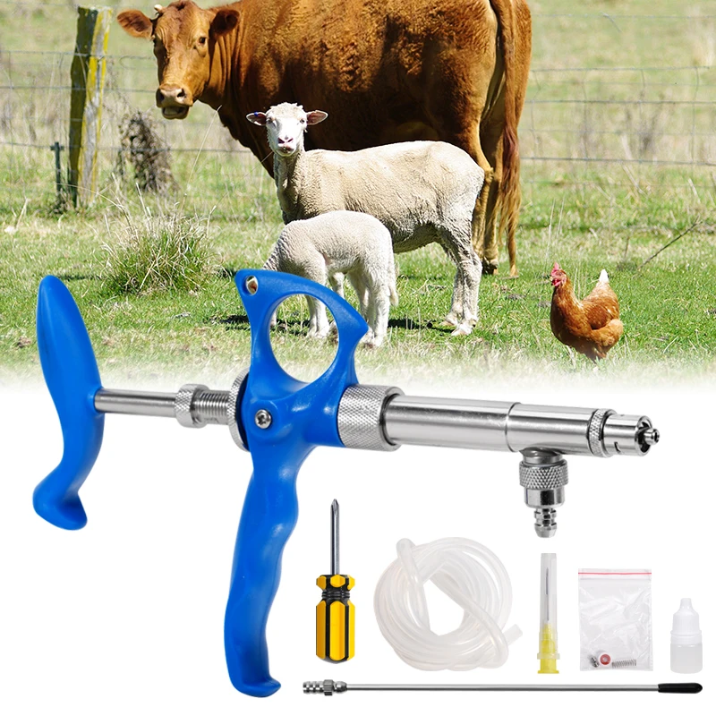 

0,75 мл/1 мл/2 мл ветеринарный шприц непрерывной вакцины с автоматическим инъекционным металлом, прецизионные весы для домашних животных, ветеринарные инструменты