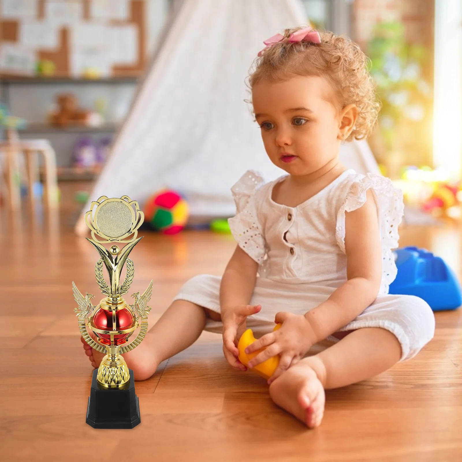 

Children Trophy Reward Prize Plastic Kids Award Mini Trophies Boys Gifts Game Cup Creative Memorial Awards Lightweight Material