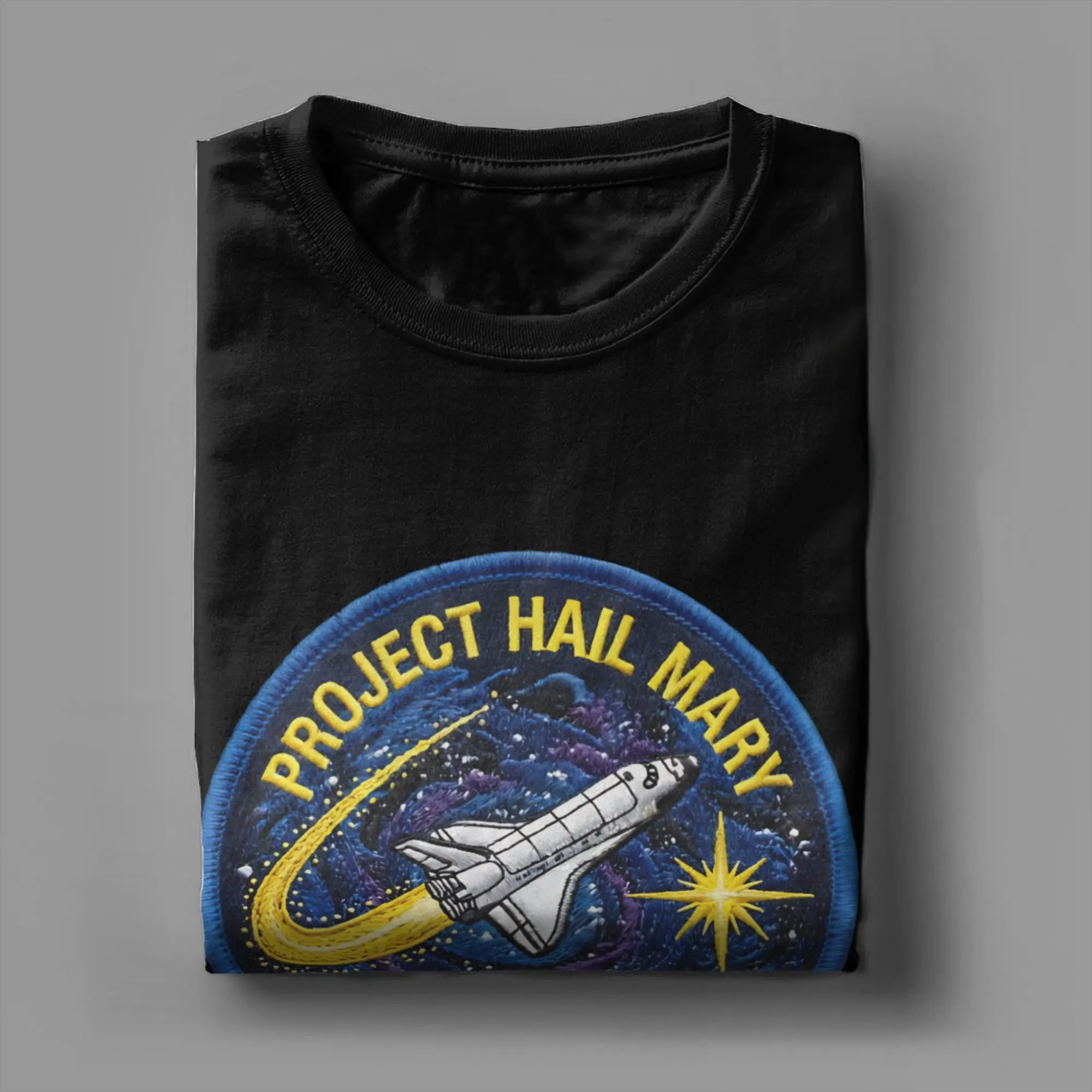 Camiseta Harajuku Project Hail Mary Tau Ceti Mission Space Patch Sci Fi, camisetas de algodón para hombre, camisetas de manga corta de verano