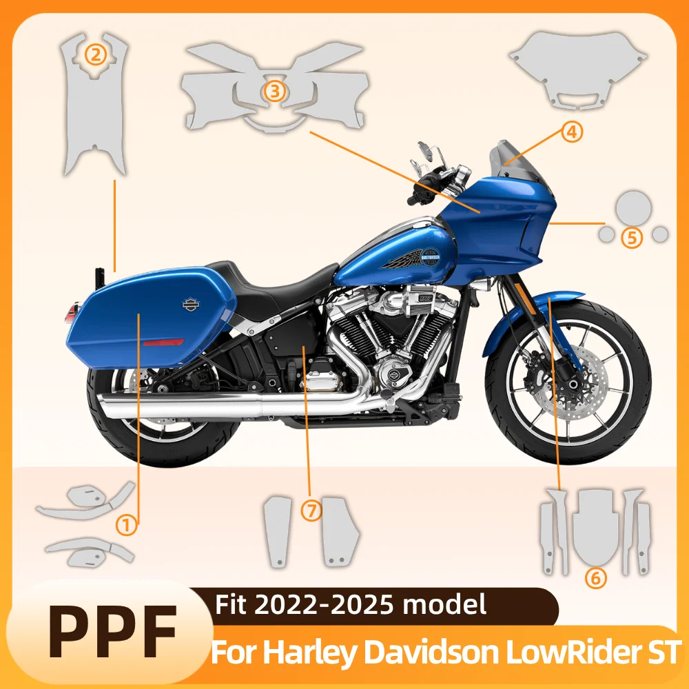 

Защитная пленка из ТПУ/ППФ для Harley Davidson LowRider ST 2022-2025: самовосстанавливающаяся, устойчивая к царапинам, прозрачная защита кузова