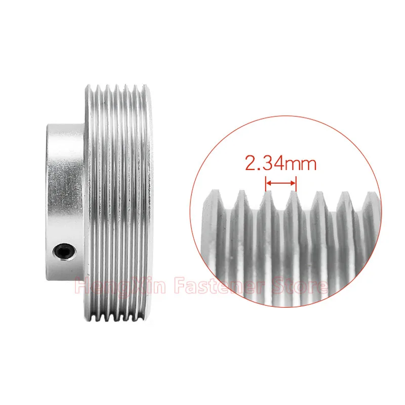 1pcs Dia 20-45mm 6PJ Multi Wedge Wheel PJ Belt Pulley 6 Slots Motor Shaft 6 Peak Groove Synchronous Timing Pulley Bore 5-25mm