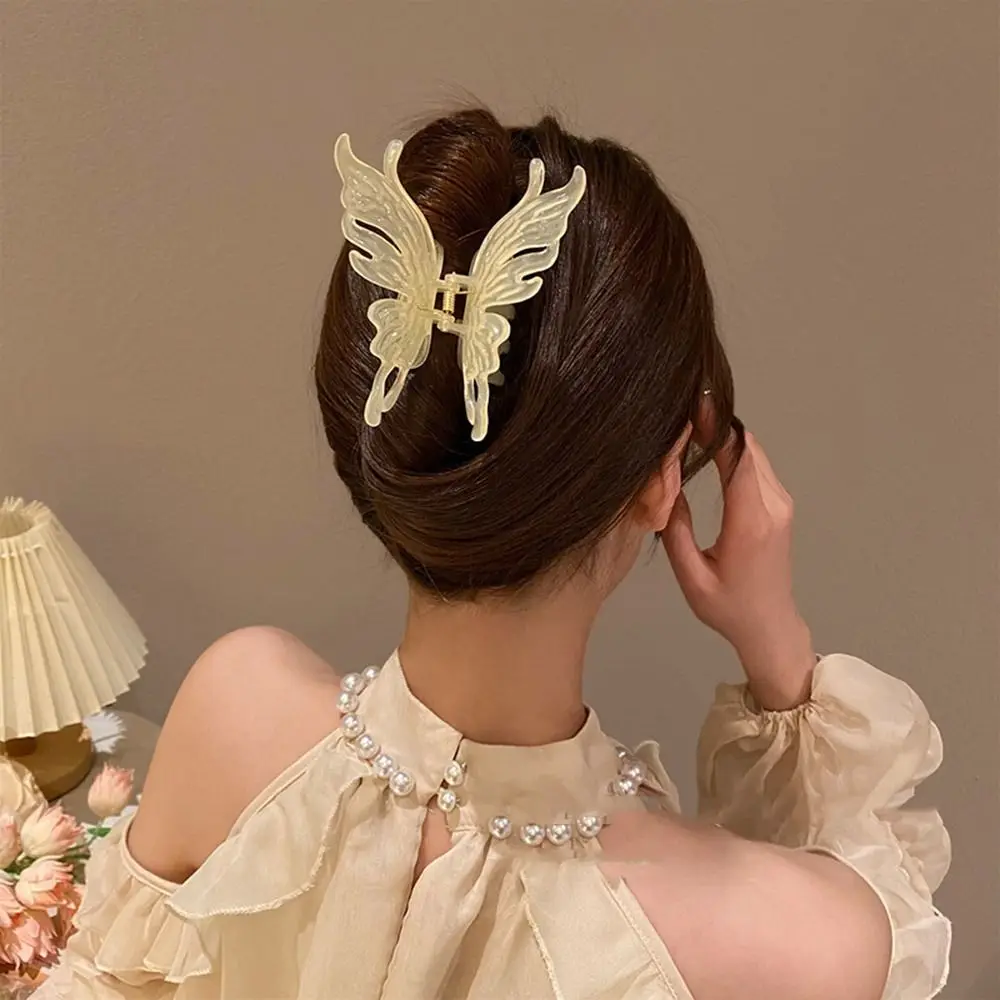 Hollow Headwear Acrylic Hairpin For Girls For Women Hair Accessories Hair Crab Clip Butterfly Hair Claw Korean Style Hair Clip