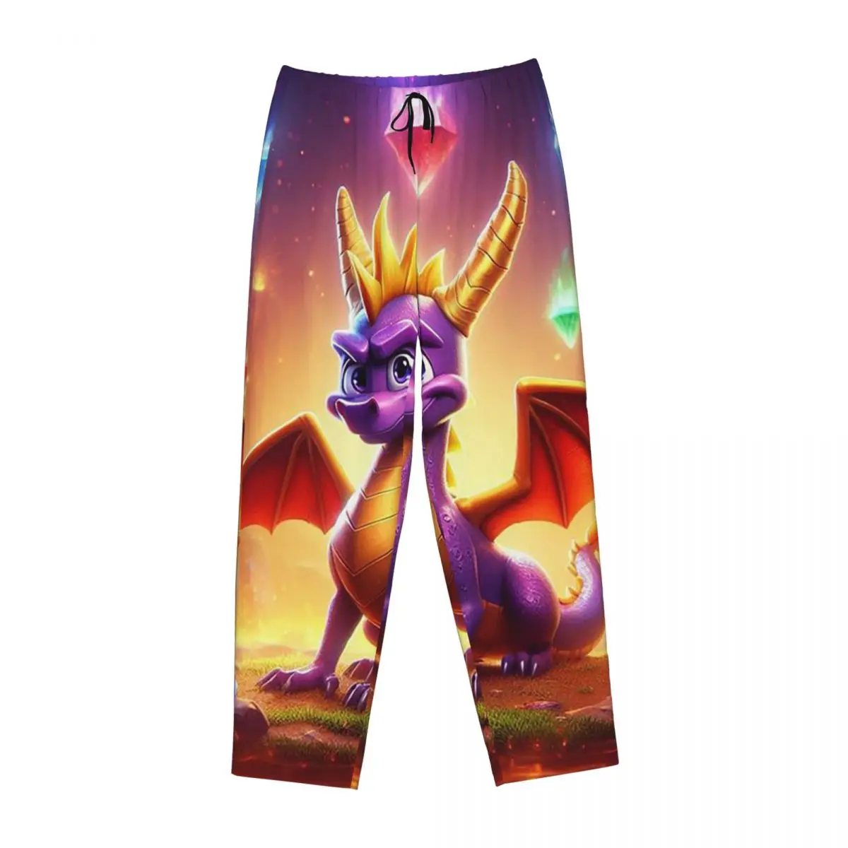 

Женские пижамные брюки Custom Ice Spyro для дома и сна с карманами