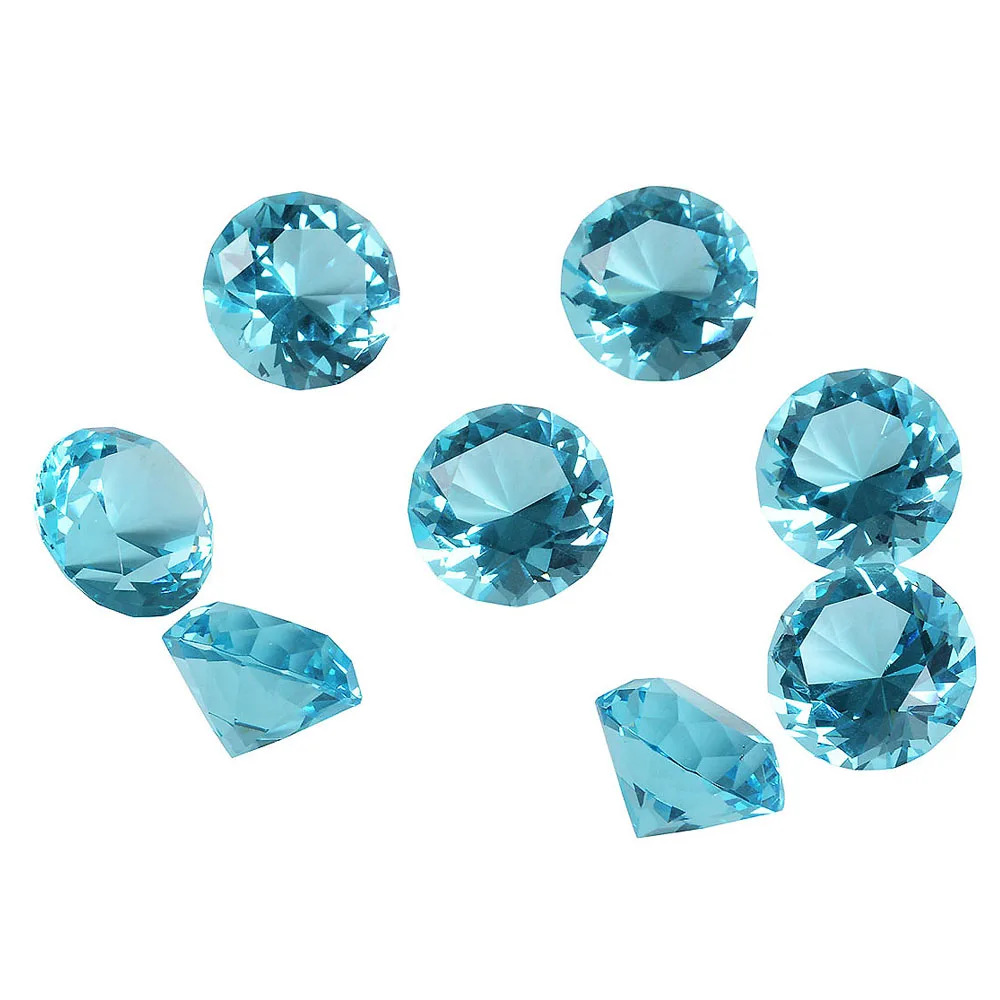 8 sztuk 30MM wielokolorowy kryształowy diament przycisk do papieru 1.2 Cal szklane diamenty dekoracja stołu biurowego w domu ślubne prezenty na boże narodzenie — zdjęcie 5