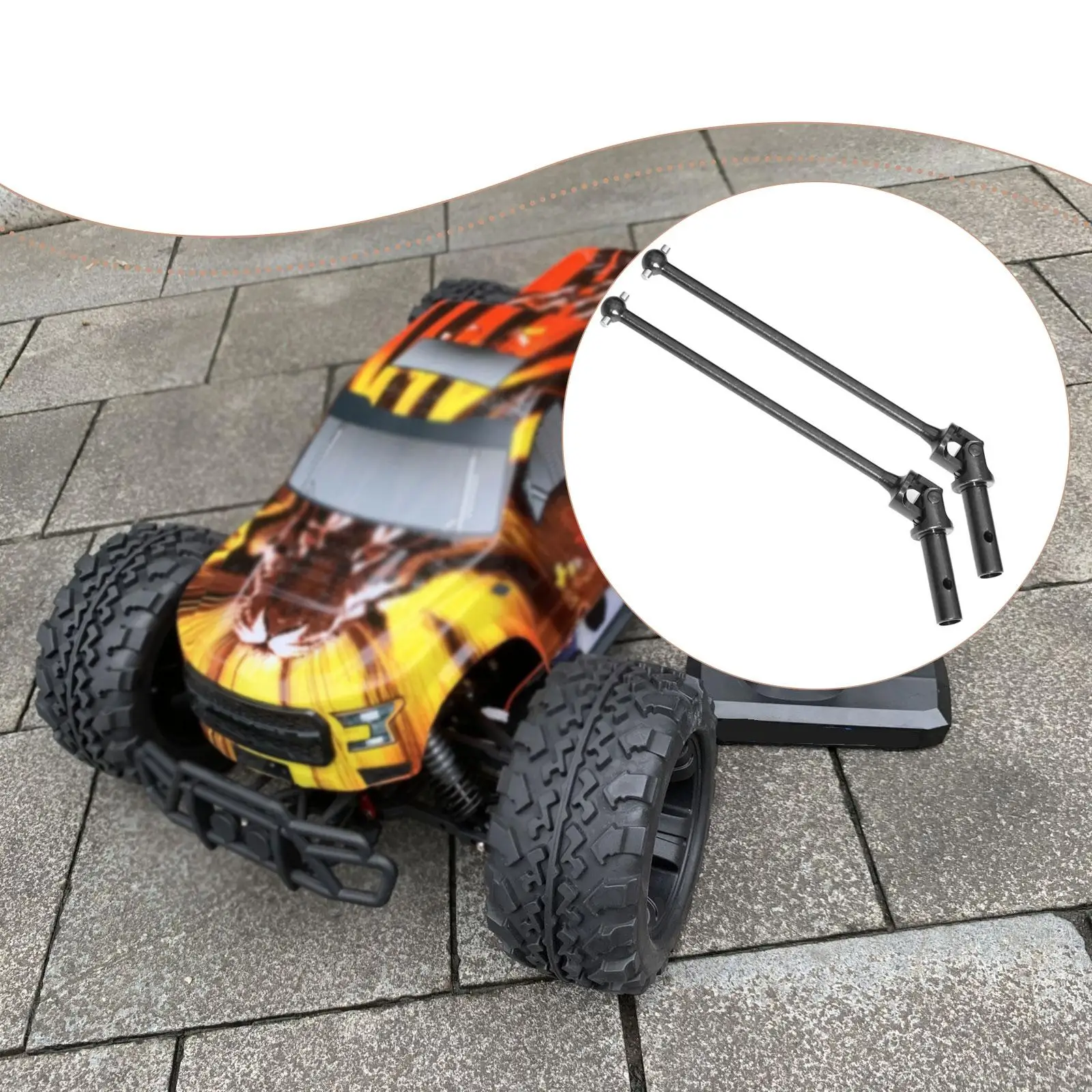 

Набор стальных приводных валов для радиоуправляемого автомобиля 1/7, сверхмощный, простой в установке универсальный шарнир, автомобильная деталь, аксессуары для самостоятельного обновления грузовика