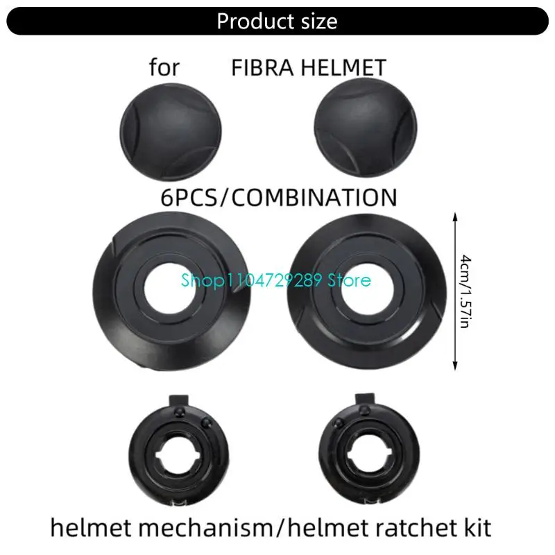 D8KE conjunto 6 accesorios base visorados resistencia anti -diseño para equipo equitación motocicletas