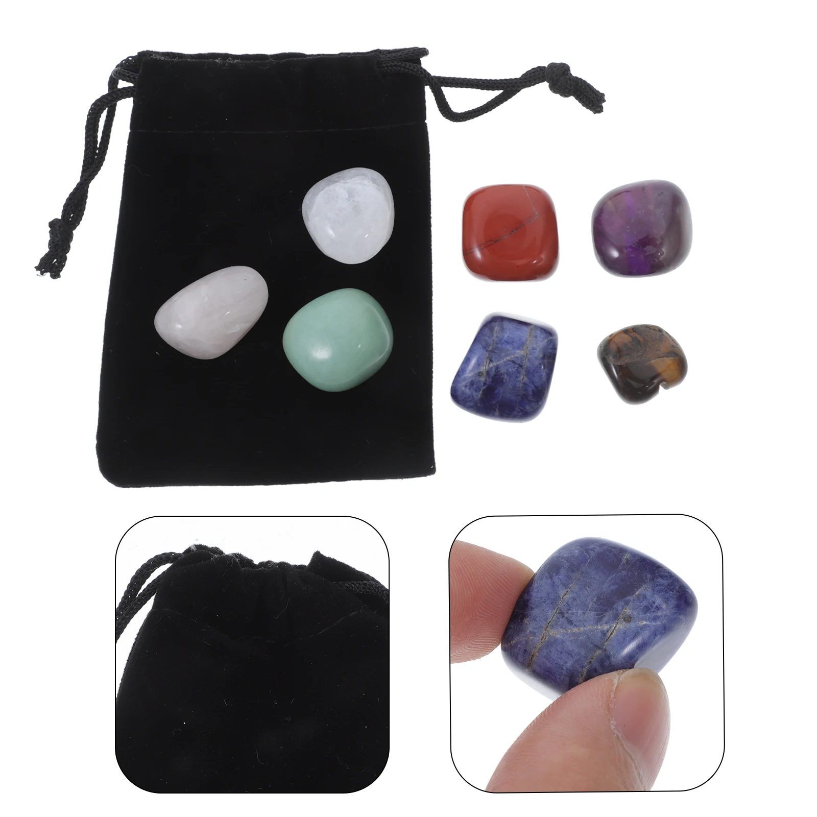 

Crystal Agate Stone Decorative Stones for Indoor Plants Decoration Colored Landscape Rocks Landscaping Pebbles