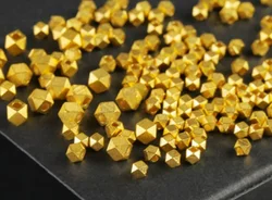 18k real gold beads au750 jewelry accessories 18k gold spacers gold irregular beads