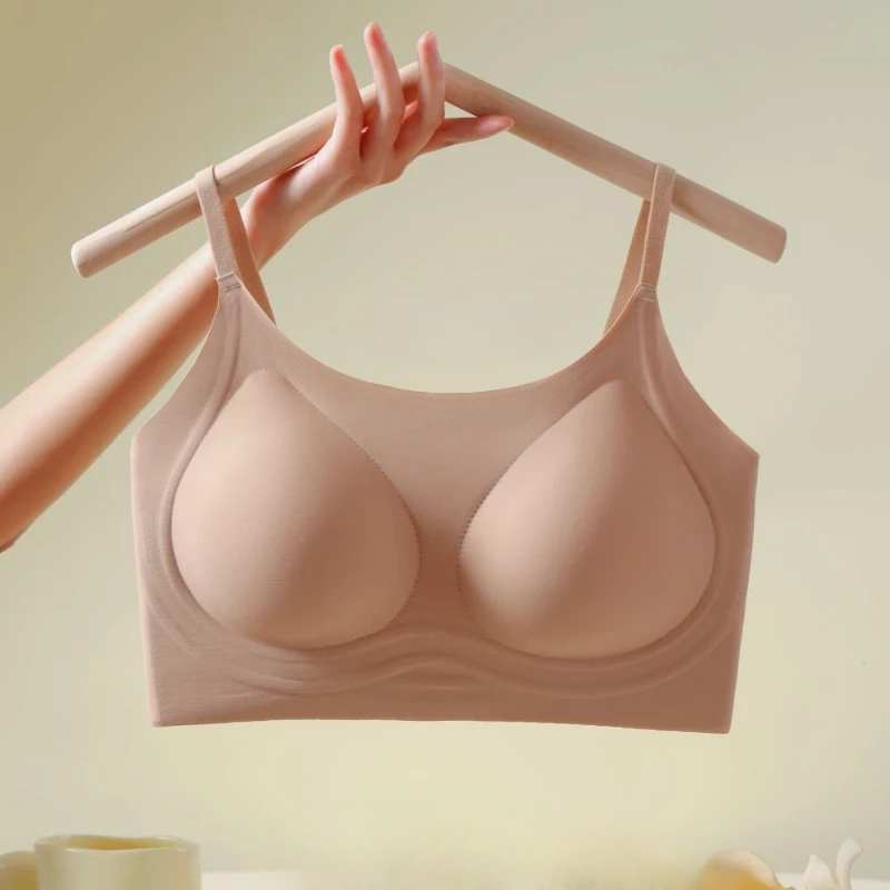 สบายชุดชั้นในสตรีBreathable Motionไม่มีแหวนเหล็กผู้หญิงชุดElegantน่ารักสวยประณีตCharmingผู้หญิงTop