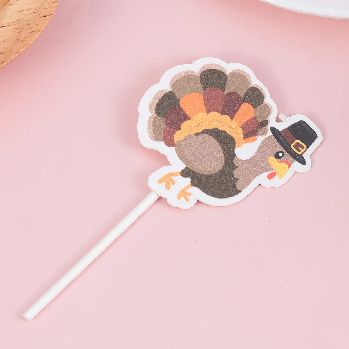 30 Pcs Party Cupcake Decor Turkey Toothpick Flag DIY Picks Thanksgiving