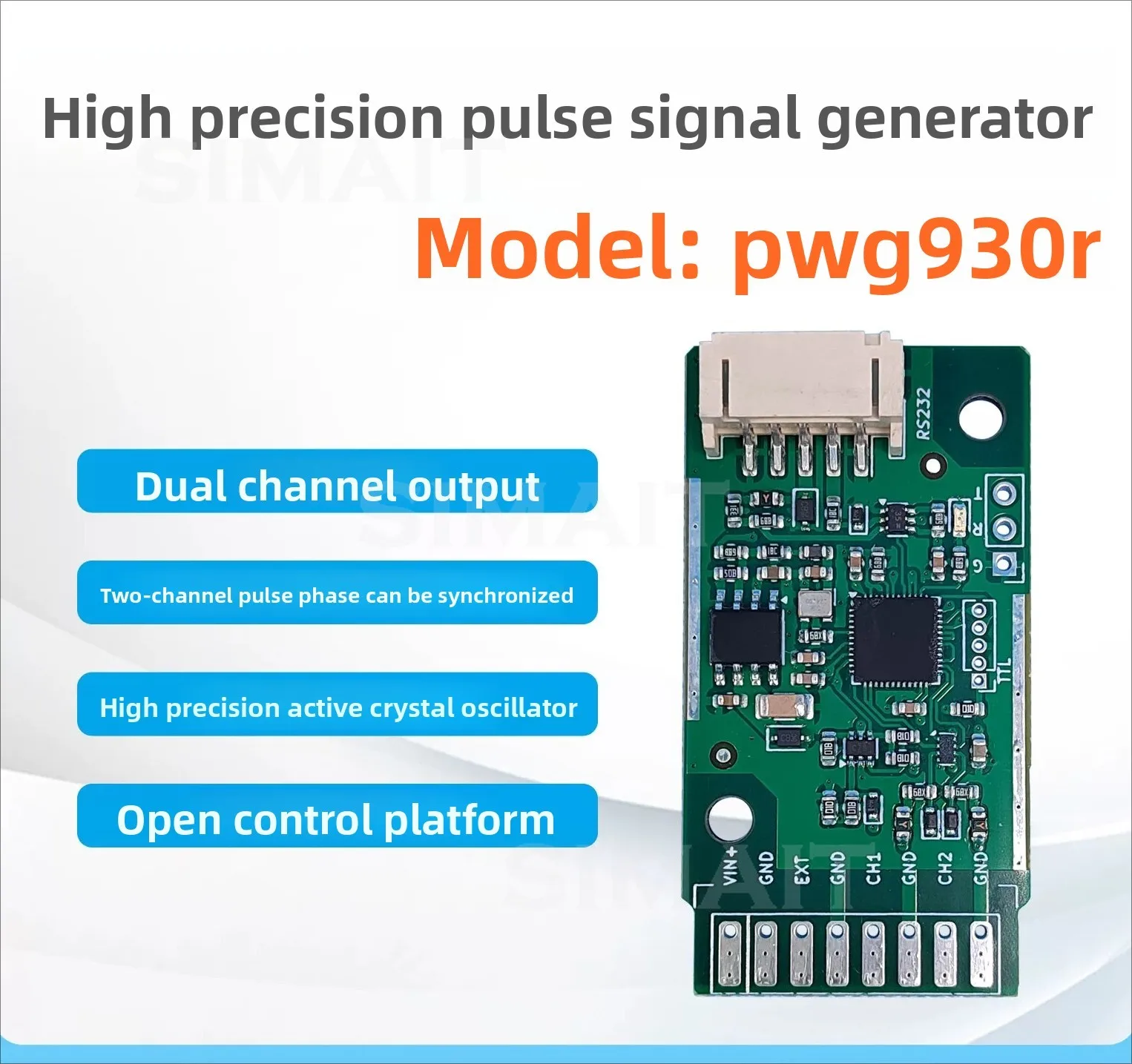 PWG930R Dual-Channel Pulse Signal Generator | High Precision Phase Synchronous Source for Testing