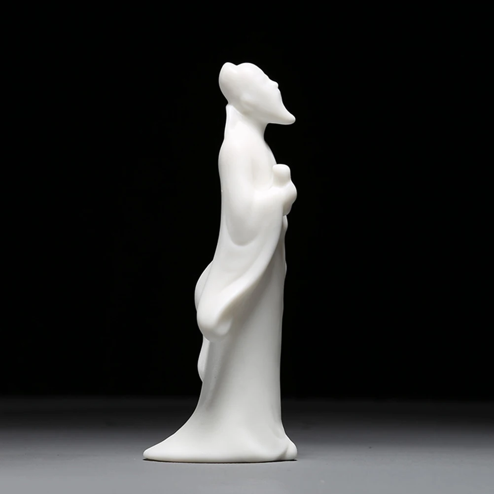 

Chinese Sculpture Home Desktop Decoration Elegant Artistic Fish Tank Ornament Creative Portrait Statue for Party New Home