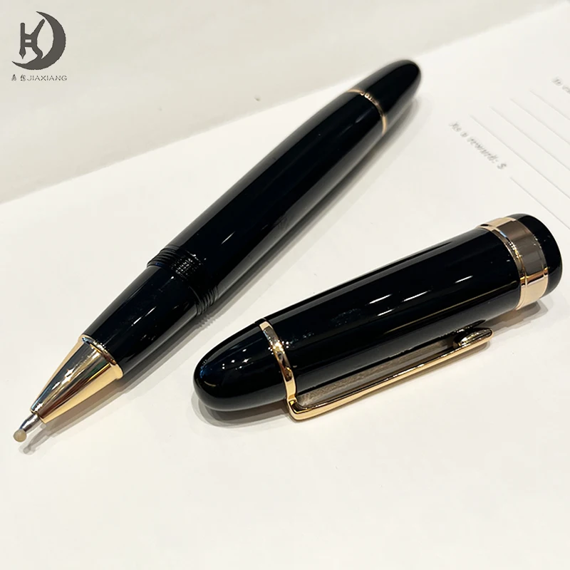 Jx-149 Luxus-Schreibroller Kugelschreiber aus Metall mit Gold-/Silberverzierung, edler Stift als Geschenk für Männer und Frauen im Führungsbereich. – Detail 5