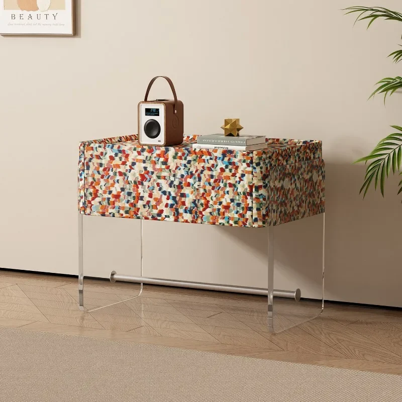 

Italiya Slim Nightstands Unique Decor Bedsides Space Saving Nightstands Minimalist Design Narrow Mesitas De Noche Home Furniture