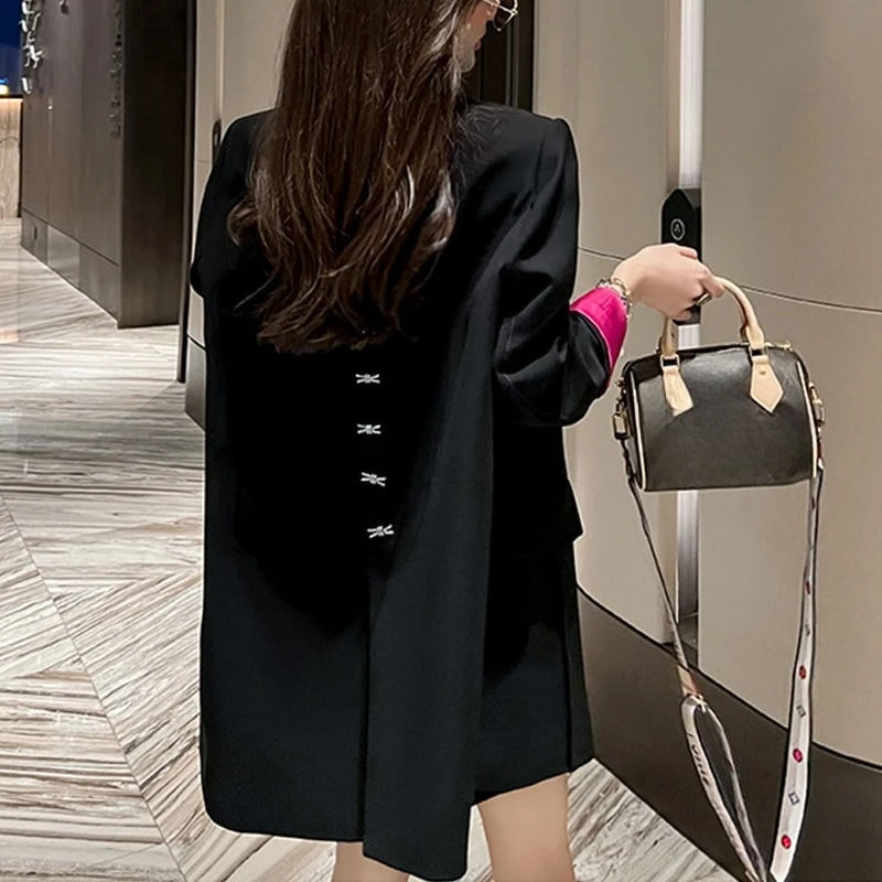 

The Popular Large-sized Casual Suit Jacket Women in The Korean Spring New Style with Loose Design Sense Fashionable Individual
