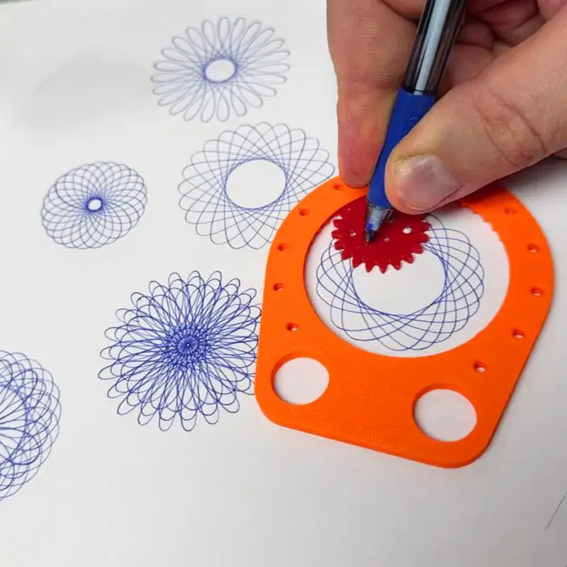 Geometric Drawing Template Spiral Drawing Ruler Creative Geometric Reusable Stencil For Painting Crafts Sketch Drafting Design