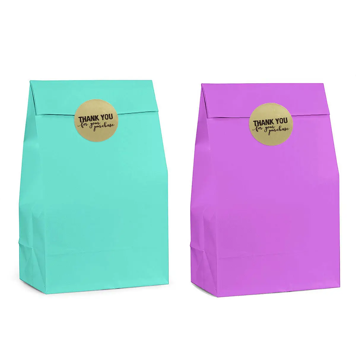 

500Pcs Thank You Sticker Round Labels Premium Adhesive Cookie Candy Treat Bag Sealing Packaging Decoration Cookie Bag Labels