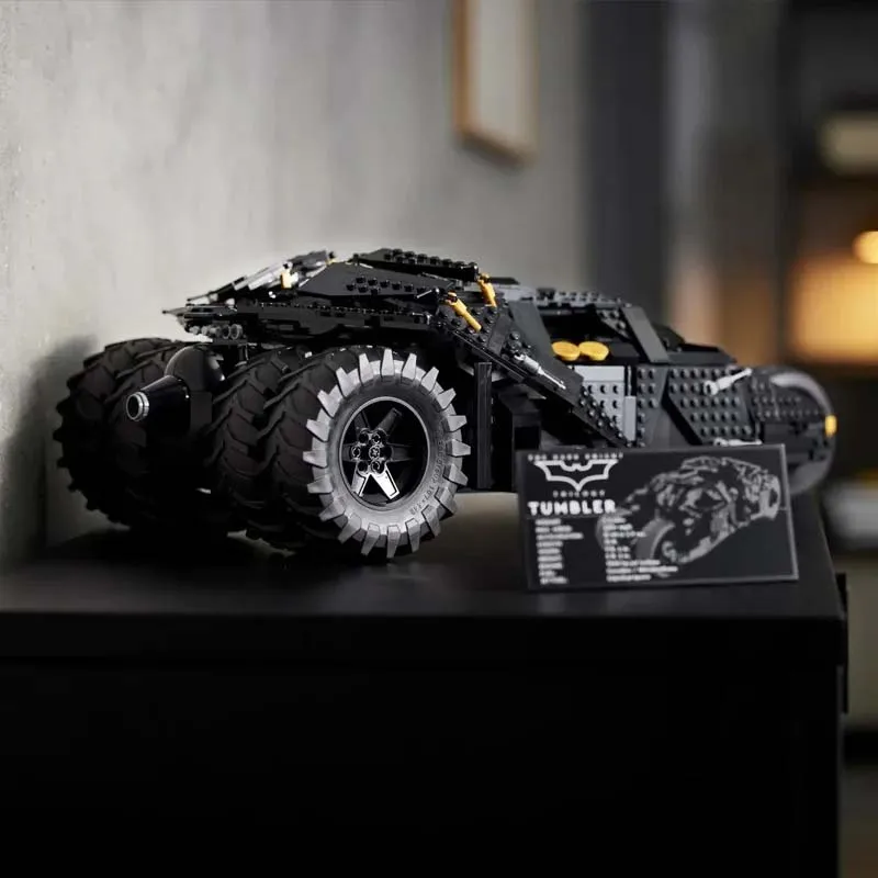 2049 PCS Tumbler Black Sports Car Compatible 76240 76023 83663 Building Blocks Bricks Toy Birthday Christmas Gift