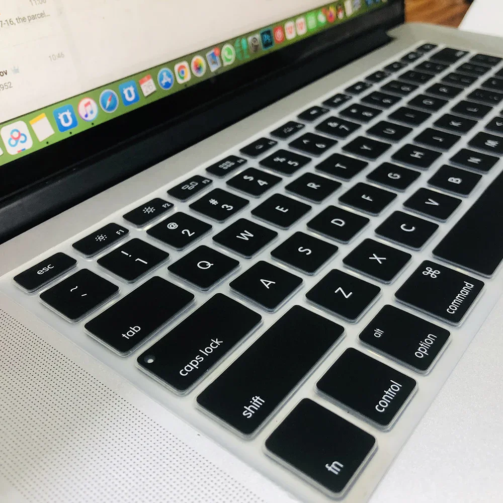 

Силиконовый чехол для клавиатуры, защитная пленка для MacBook Pro 13 15 17 для MacBook Air Retina A1466A1502A1398A1286, клавиатура ЕС/США