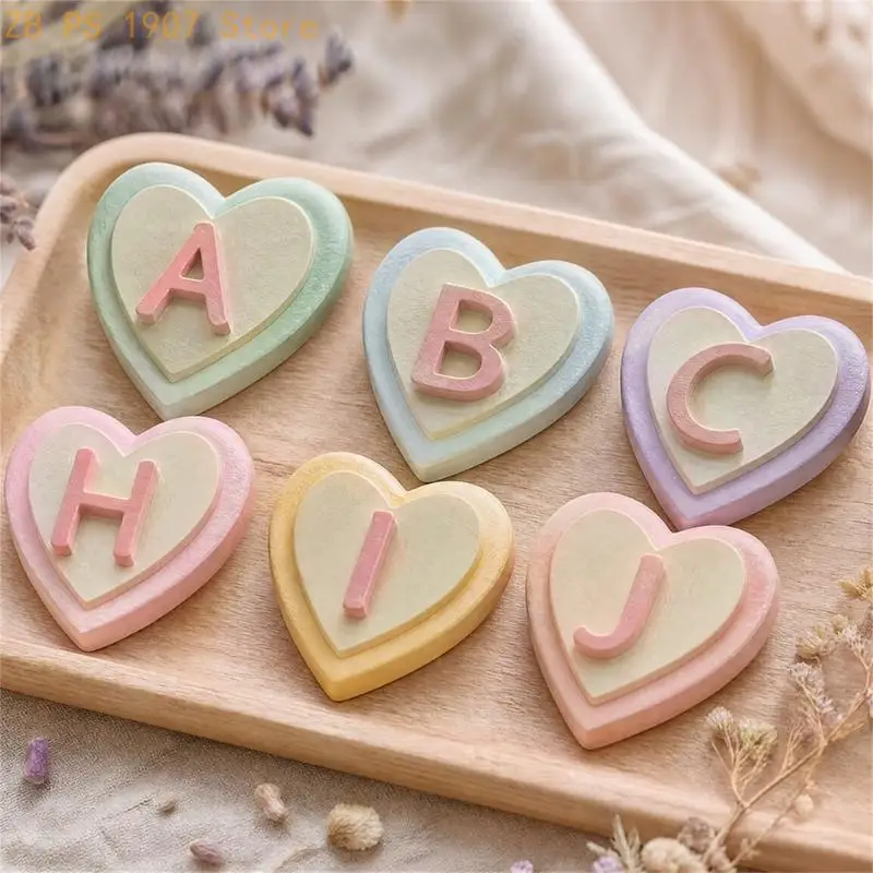 Letter Heart Charm Mold Set for Resin Pendants and Keychain Crafts 55KA