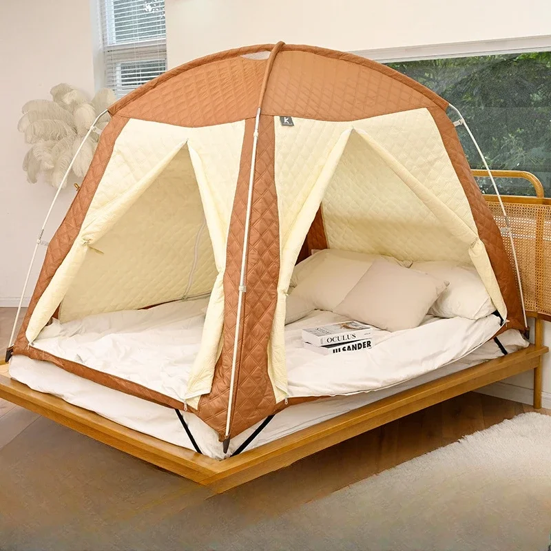 

Upgrade Add Cotton Autumn Winter Indoor Household Bed Tent Wind and Cold Resistance Thickened Adults & Children's Keep Warm