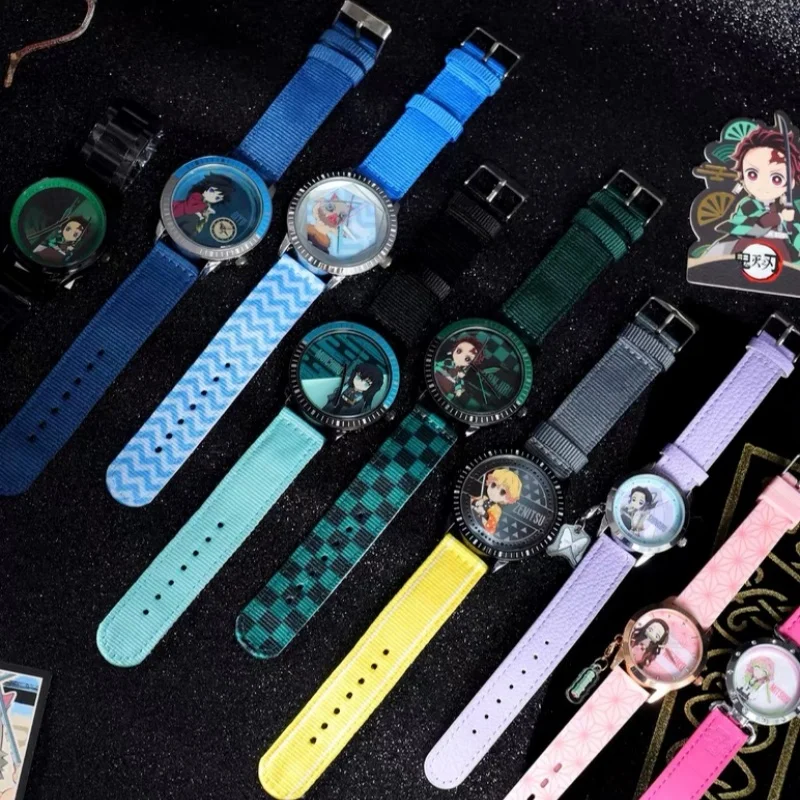 

Anime Demon Slayer Watch Blind Box Cute Agatsuma Zenitsu Kamado Tanjirou Kamado Nezuko Wristwatch Accessories Mystery Boxs Toy