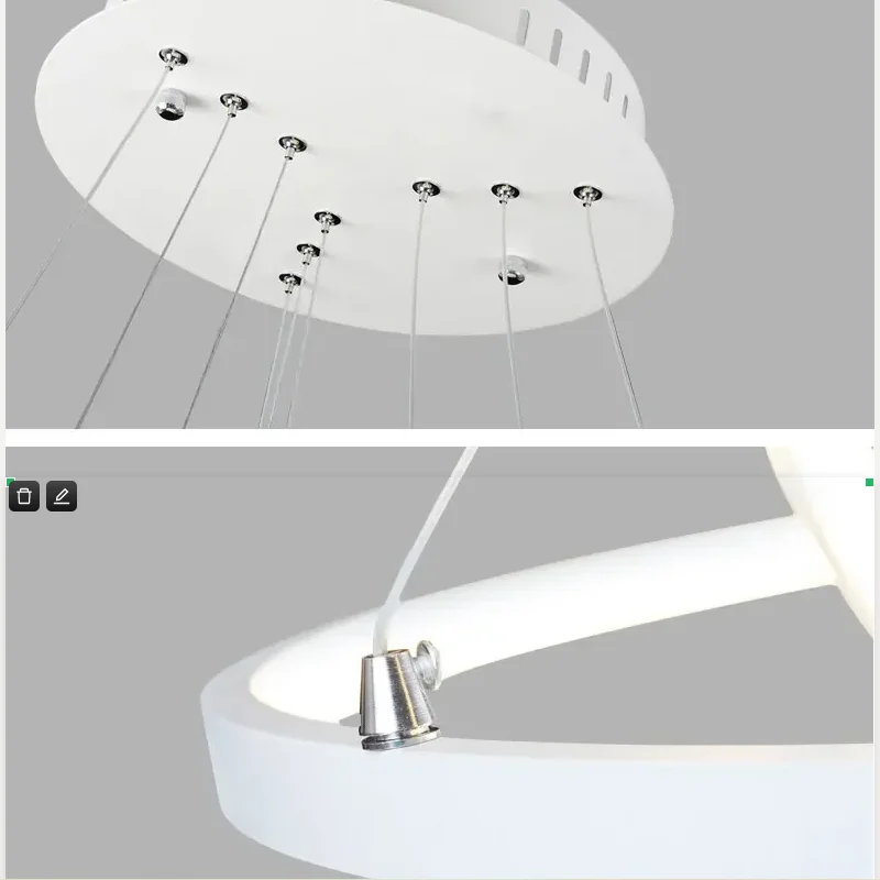

Кольцевой блеск, современная светодиодная люстра с дистанционным управлением, алюминиевые лампы для столовой, спальни, ресторана, светильники Avize