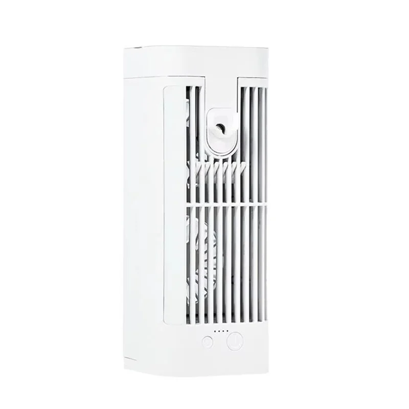 HGFLE-Personal Air Conditioners Energy-Saving Personal Mini Air Cooler Misting Fan Night Light Design USB Cable Included USB