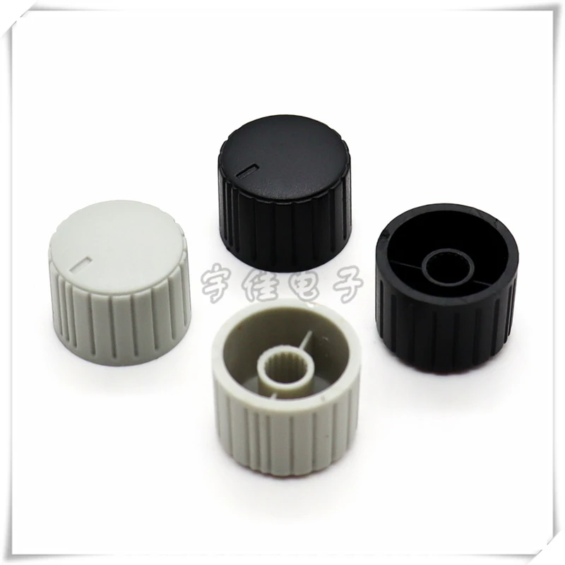 10PCS Plastic Striped Flower Shaft Knob Coding Switch Cap Potentiometer Knob Cap Amplifier Volume Knob Cap