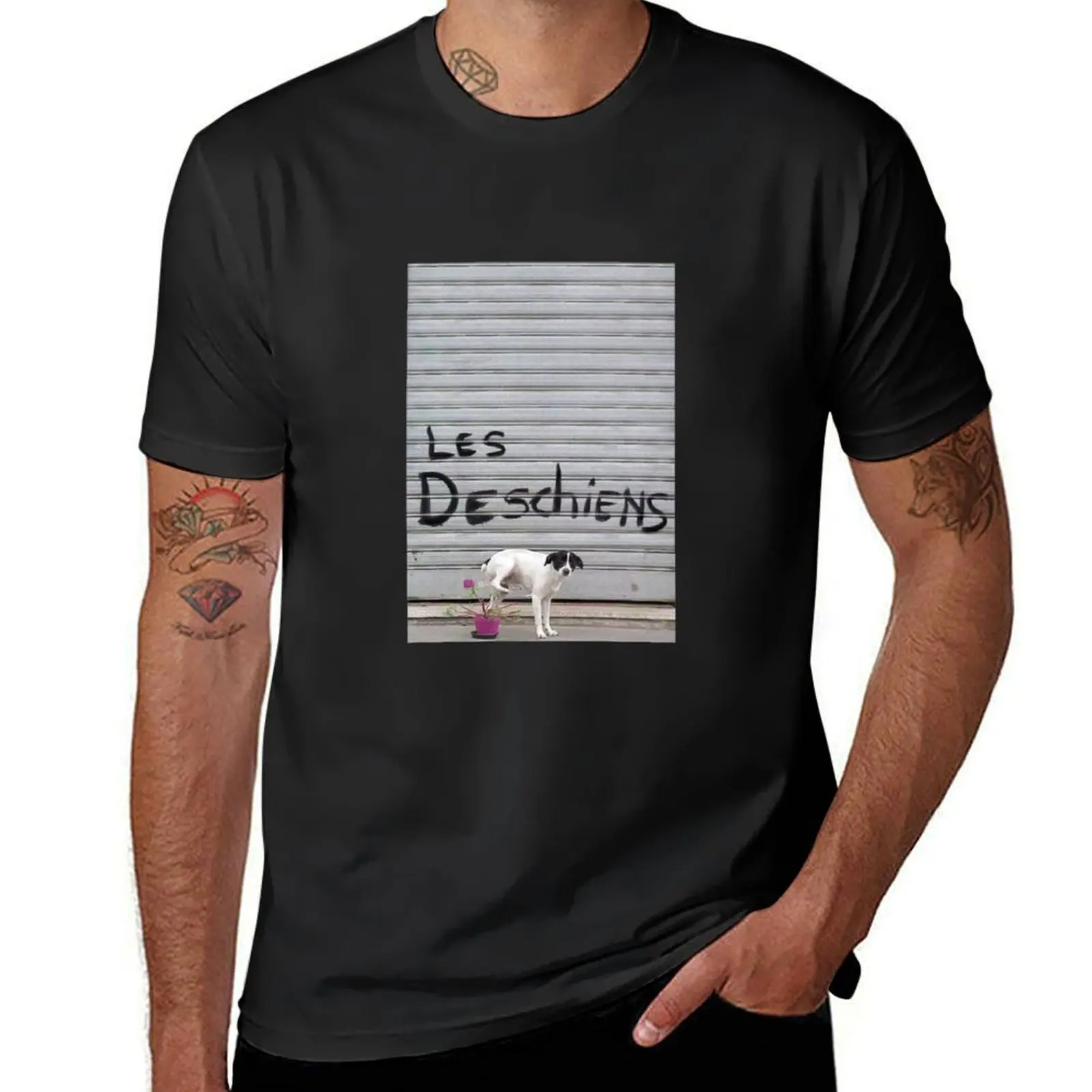 Les deschiens metal curtain T-Shirt sublime korean fashion funnys blanks mens clothing