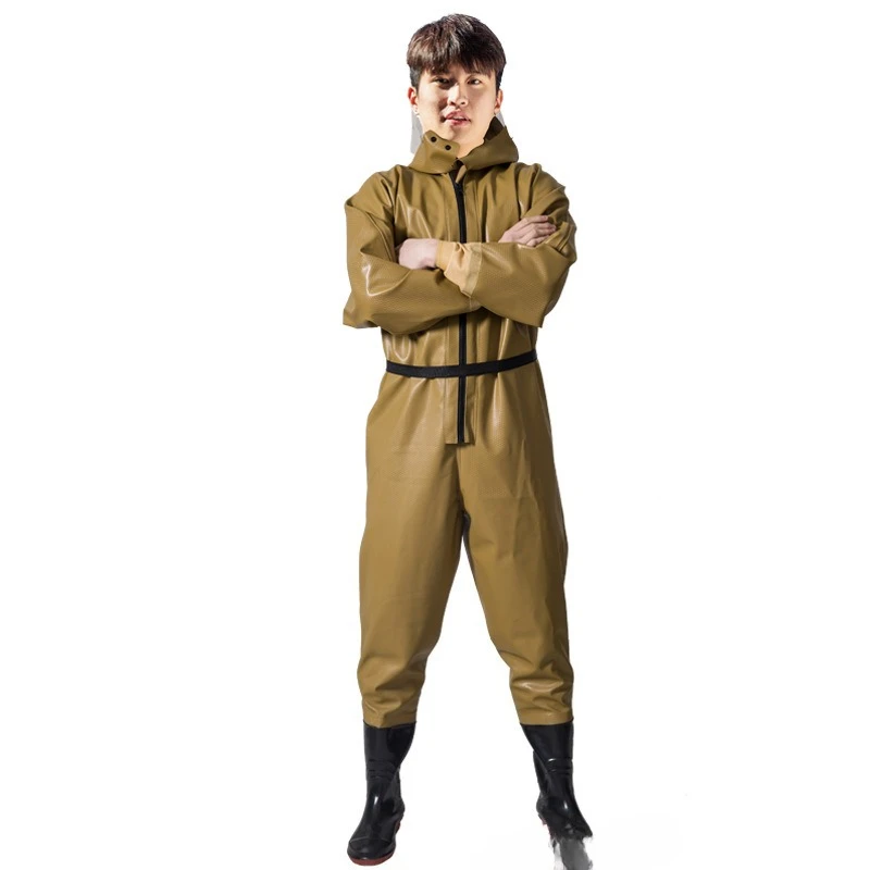 

Professional fish launching pants full body waterproof water pants water shoes one-piece rain pants rain shoes integrated
