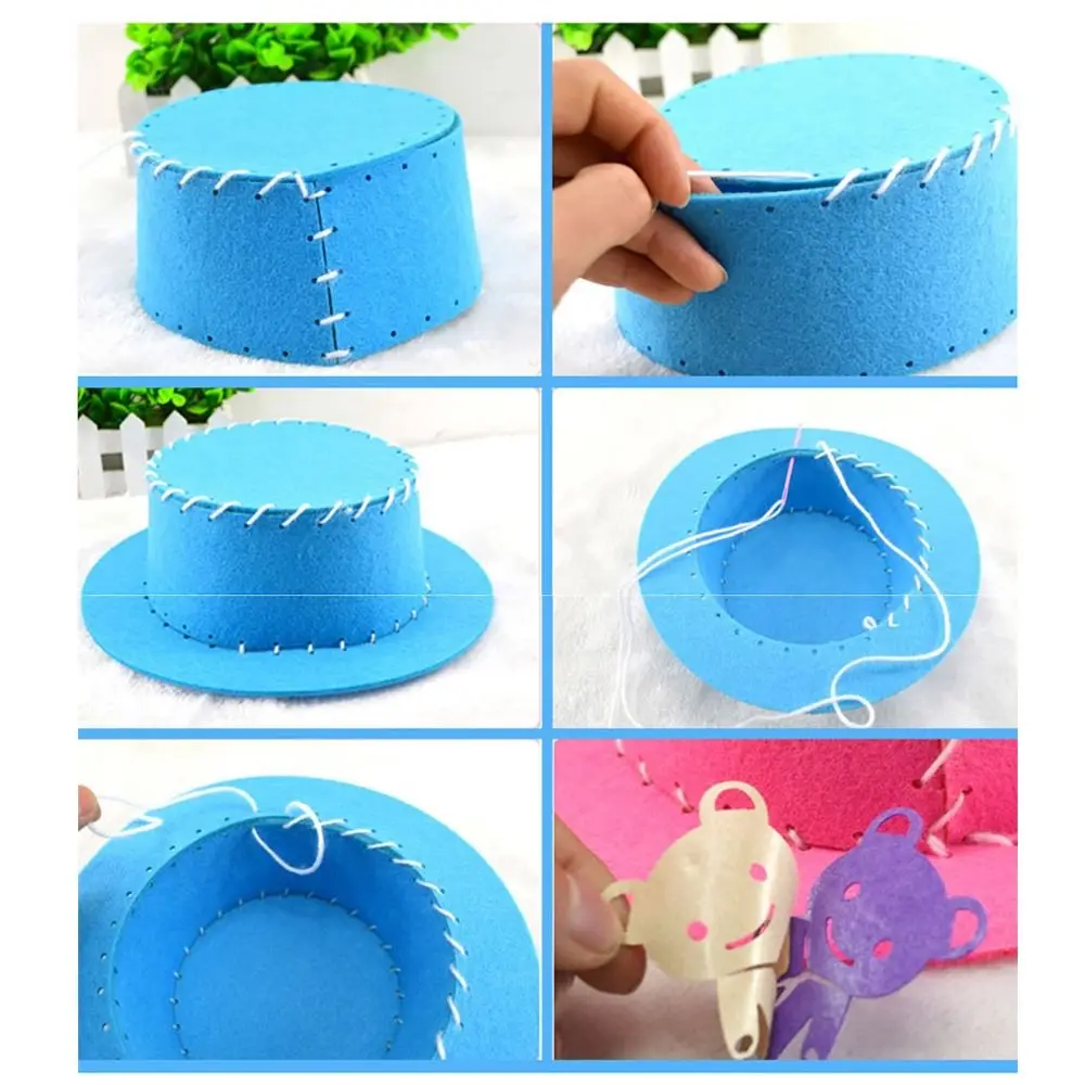 Handmade Sewing EVA Hat DIY Cartoon Hat Kids Cap Toy Creative Toddler Gift