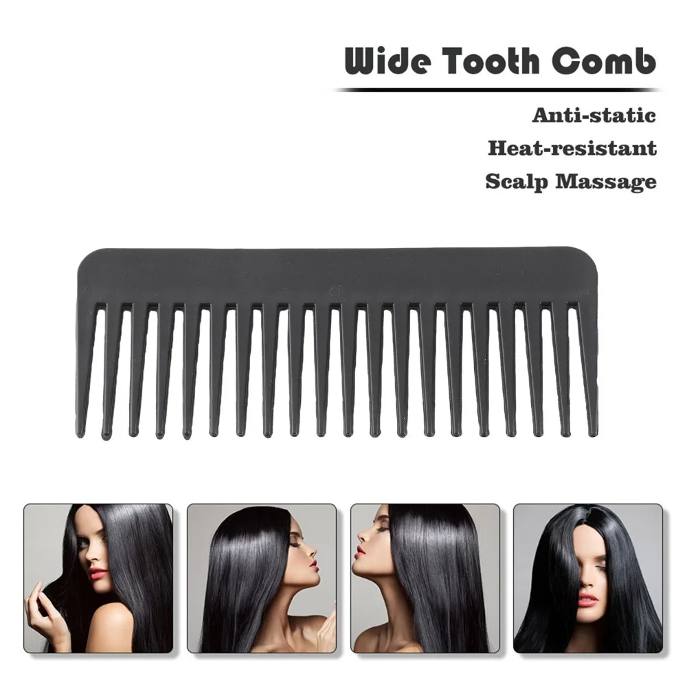 3PCS Durable 20 Teeth Wide Tooth Combs Anti-Static No Handle Design Detangling Hairbrush Travel Hair Comb For Curly Hair