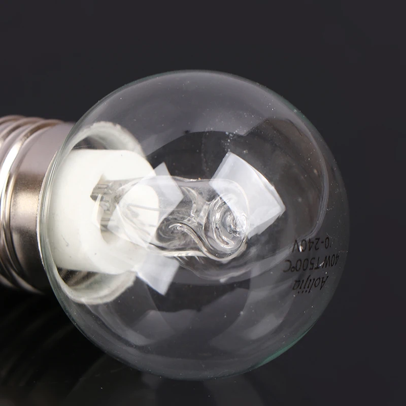 E27 40W Oven Lamp Light Microwave Oven Bulbs 220v High Temperature Resistant 500 Degree For Display Cabinet Light Bulb