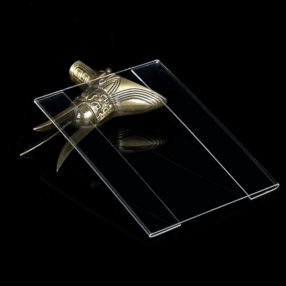 

15Pcs Price Label Holders Clear Acrylic Shelf Sign Display Holders for Retail Supermarket Merchandise Price Tags