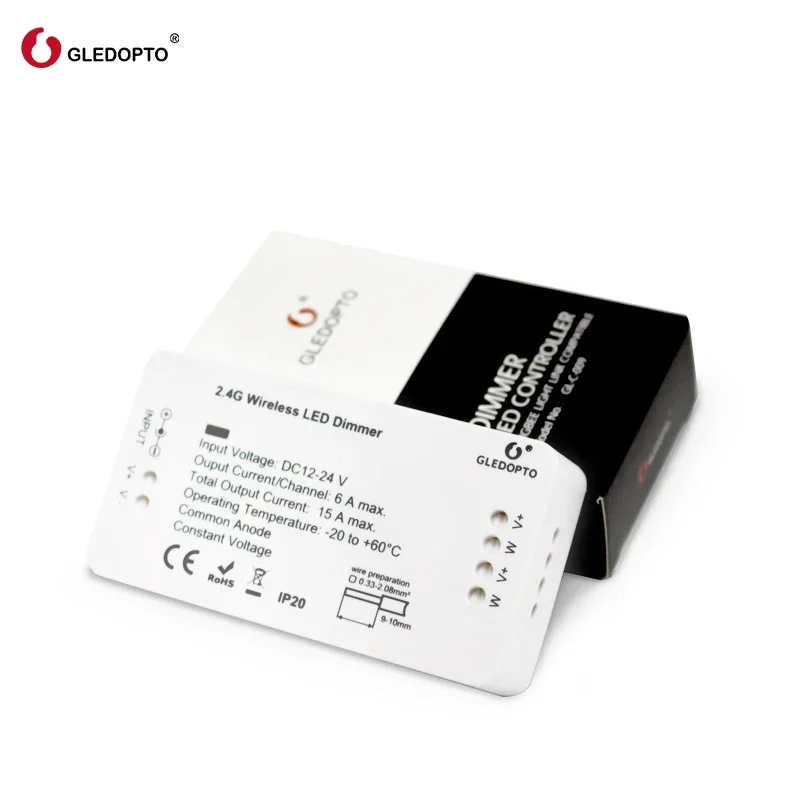 Imagem -04 - Gledopto-zigbee Smart Led Dimmer Strip Controller Dc12 24v Zll Padrão Led App Controle de Voz Trabalhar com Echo Plus