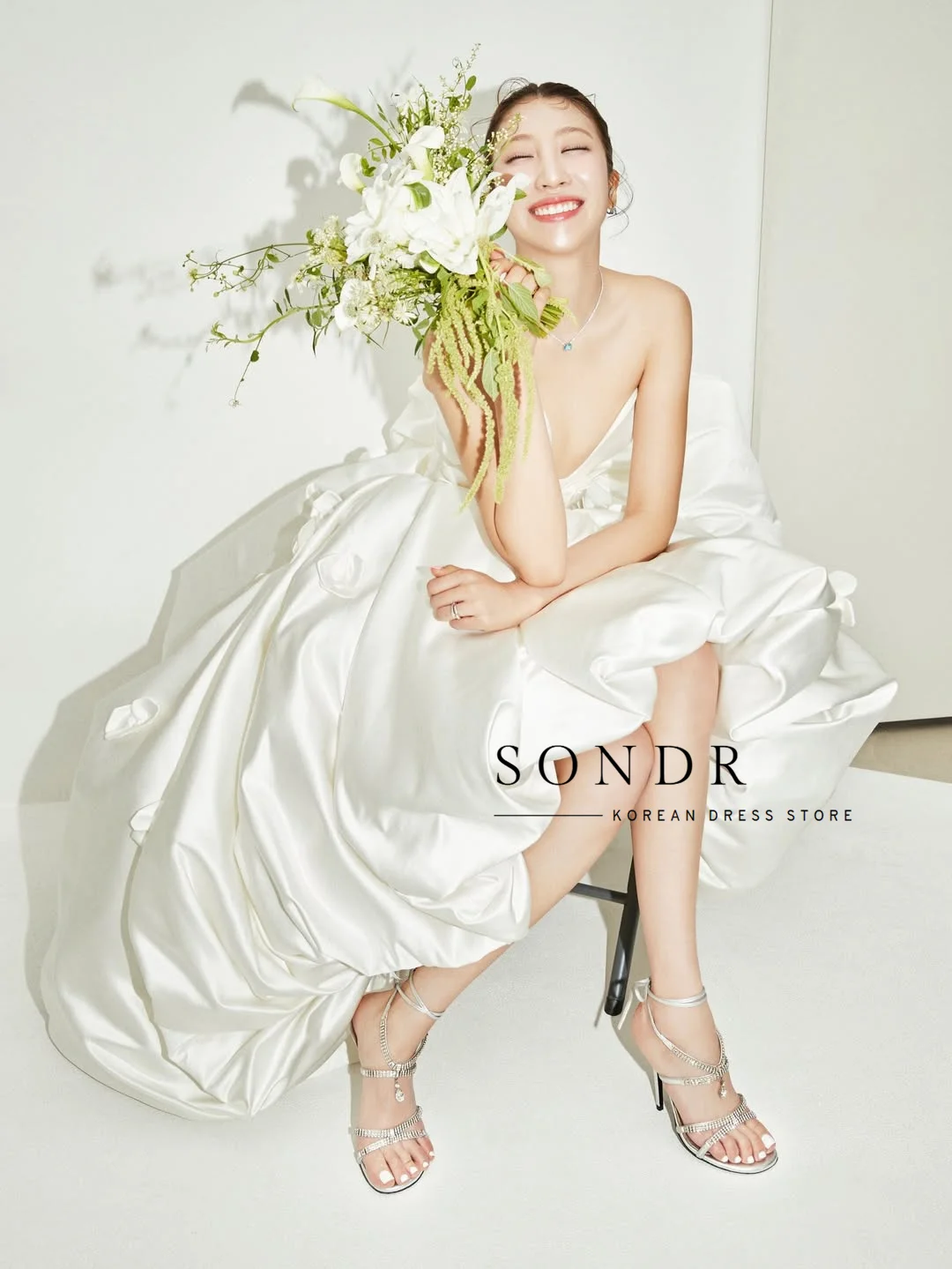 Sondr Customized Korean Wedding Snap Dresses Fluffy Silk Taffeta Luxury Evening Party Dresses Bridal Wedding Prom Gown 2026 New