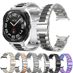 Stainless Steel Band For Samsung Galaxy Watch 7 47mm Metal Business Bracelet For Samsung Watch 7 Ultra Replaceable Wristband