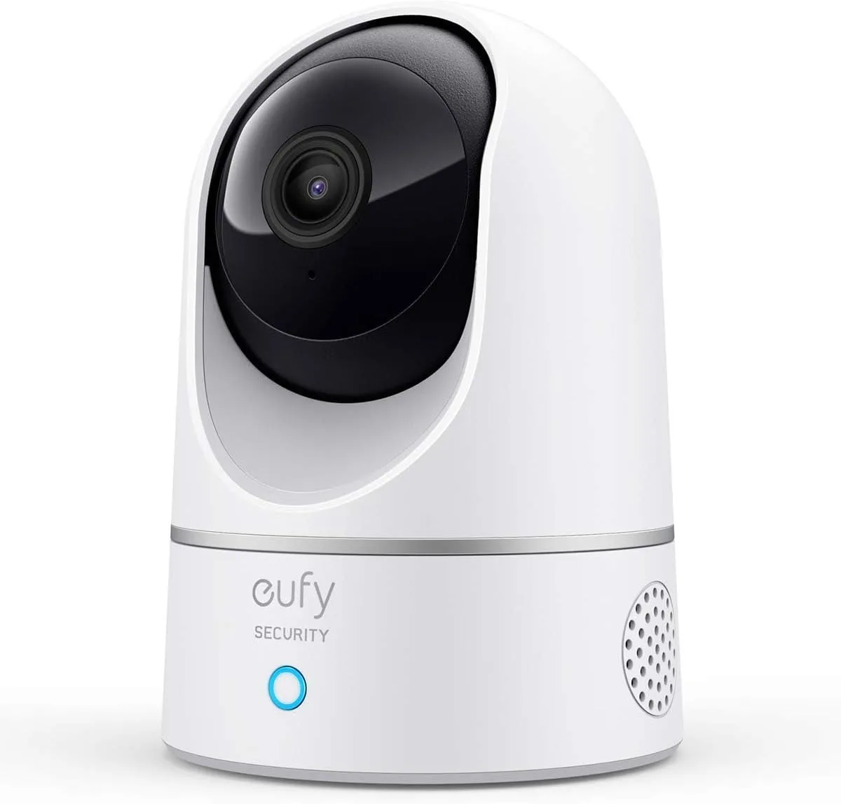 Eufy Indoor Cam E220, telecamera di sicurezza per interni, telecamera di sicurezza per interni 2K, visione notturna, compatibile con Homebase 3, Wi-Fi, funzione di rotazione e inclinazione, telecamera