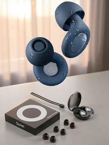 Silicone Earplugs for Sleep Noise Cancel Noise Reduction-Soundproof Reduce Disturbances -Quality loop Earplugs
