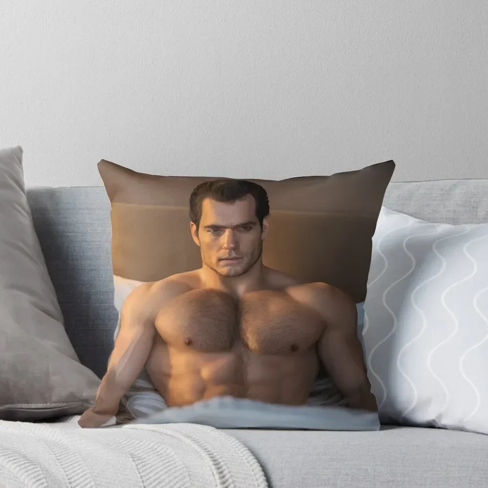 

Henry cavill relaxing Throw Pillow sleeping pillows Cushions For Children Rectangular Cushion Cover pillow