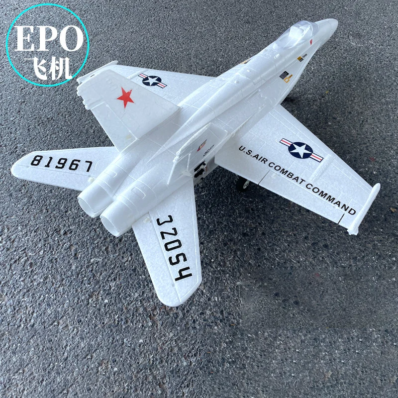 QLQ F18 Super Hornet 70mm EDF Epo Foam RC Airplane Fixed Wing Fighter Jet Adult Assembly Remote Control Model Aircraft