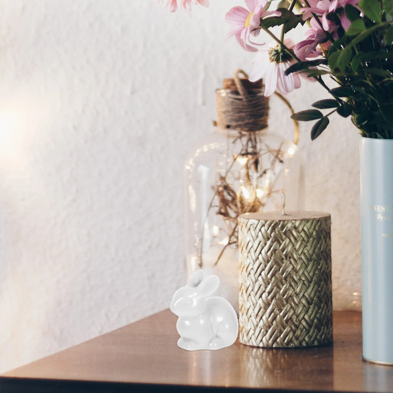 

2Pcs Ceramic Toilet Bolt Covers Decorative Rabbit Shape Screw Caps Easy Clean Bathroom Toilet Supplies Bolt Covers Screw Caps