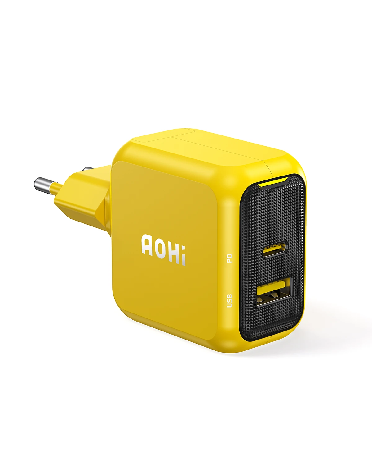 

AOHI Magcube 67W Dual-Port Foldable GaN Charger with LED Cable (Yellow/Black)